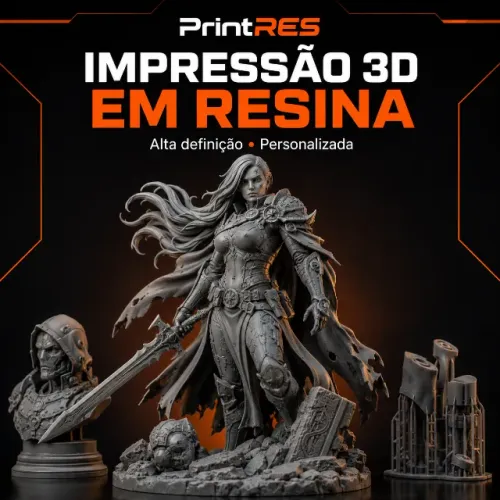 IMPRESSÃO 3D EM RESINA | MINIATURAS, PERSONAGENS E PEÇAS PERSONALIZADAS