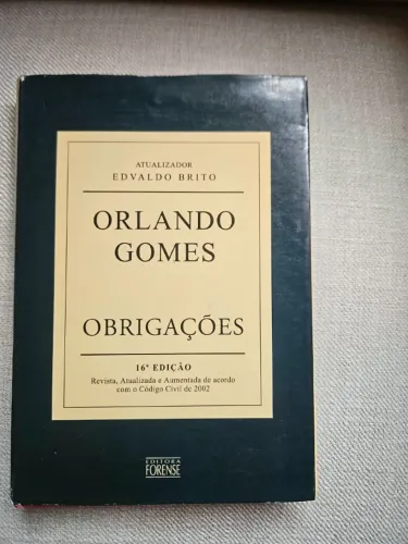 Livro Obrigações de Orlando Gomes