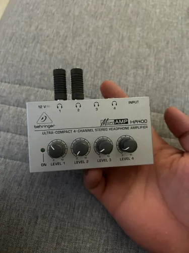 Amplificador Fone Ouvido Behringer HA400 + Fonte + Adaptadores