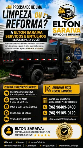 Retirada de entulhos