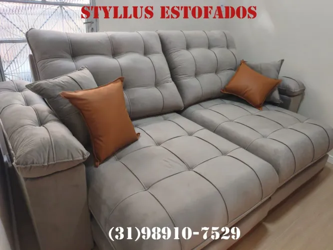 Sofá retrátil fofão de luxo