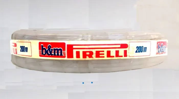 Fio fita Paralelo Pirelli B&M 2x0,50mm 300 ohms p/ antena tv televisor Branco - 200 metros
