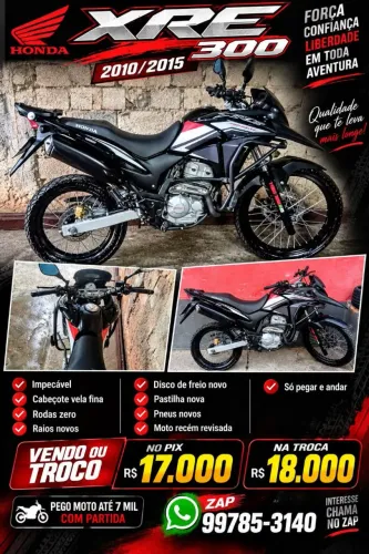 XRE 300 2010/2015 leia