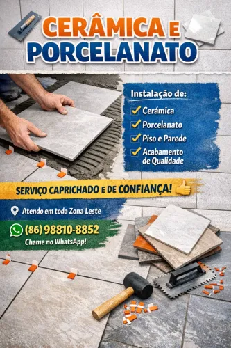 TRABALHO COM CERÂMICA E PORCELANATO