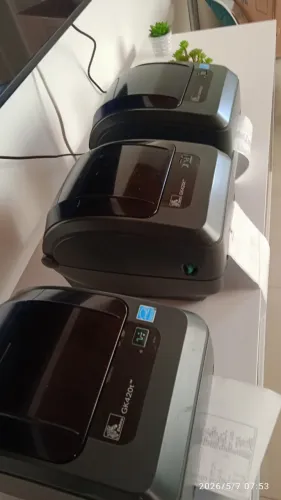 Lote de 3 impressora de Etiquetas Zebras GK 420 T USB