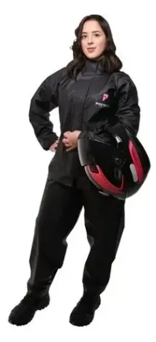 Capa De Chuva Moto Pioneira Combate Gola FEMININO Pvc Tamanho G Produto Novo
