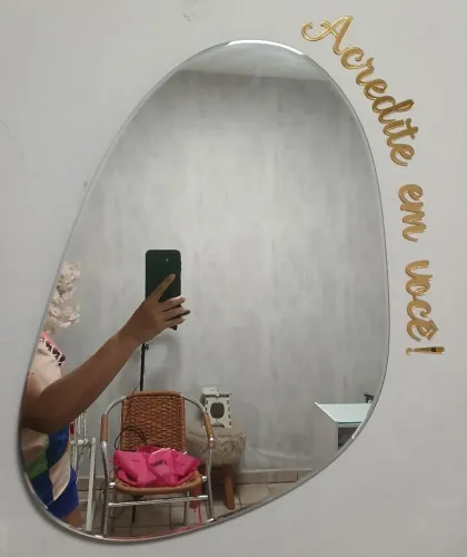 Espelho decorativo + frase