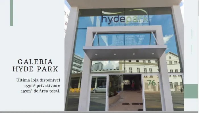 Loja em galeria com 153m² privativo no Centro de Curitiba!