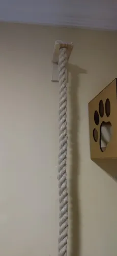Corda de escalada para gatos de parede corda em sisal de 32mm e 2 metros de altura