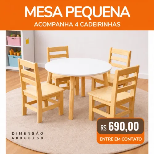 Conjunto de mesa e cadeiras infantil