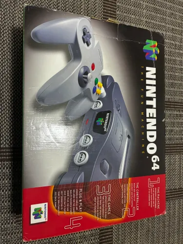 Nintendo 64 na caixa completo