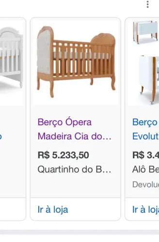 Berço capitonê madeira