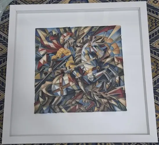 Quadro Quilling - São Jorge