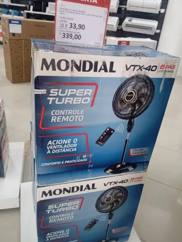 ventilador vtx40 8pás super turbo