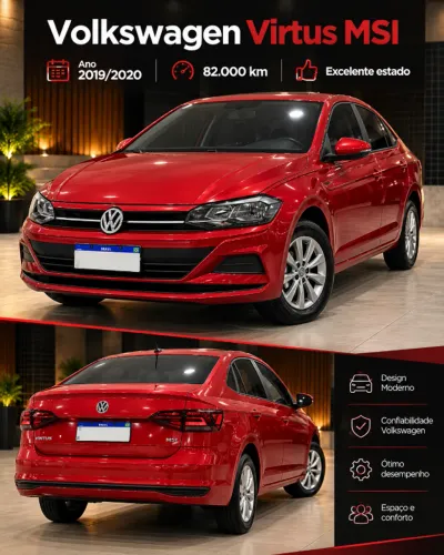 Volkswagen Virtus 1.6 MSI Flex 16V 4P Aut. 2019