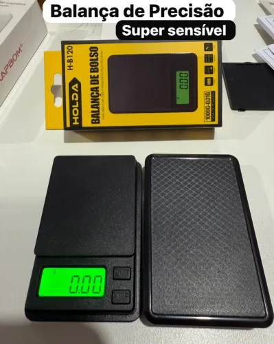 Balança Digital Alta Precisão 0,001g - Ideal para Ouro, Joias e Café