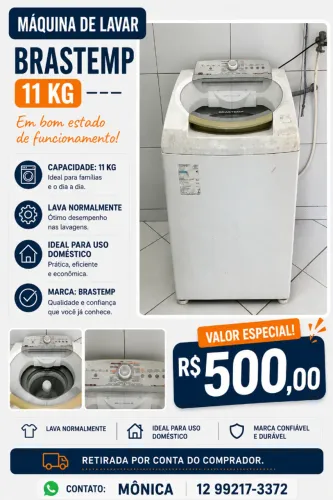 Máquina de lavar roupas Brastemp