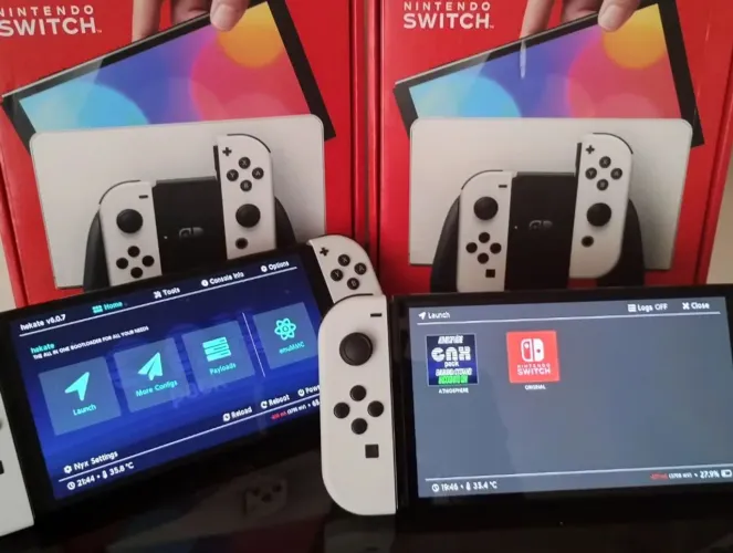 Nintendo Switch Oled Desbloqueado 128GB! Seminovo, Garantia e Suporte. Joga Online
