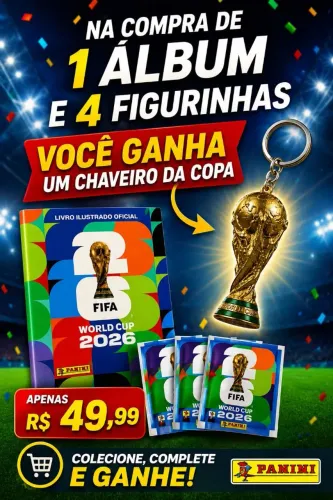 Álbum da copa 2026 + figurinhas original