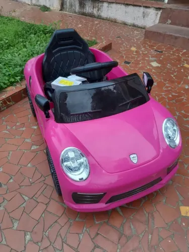 Carro Elétrico Infantil 6V Esportivo Rosa Controle Remoto
