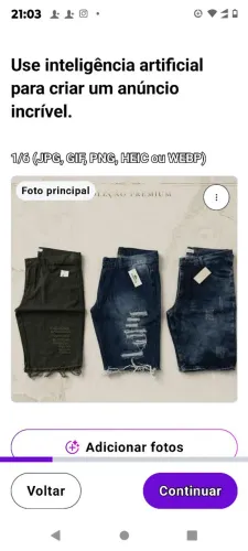 Berm jeans l linha 68.cada,azul e verde militar!