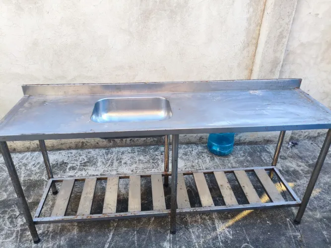 Piá em inox 200 x 50