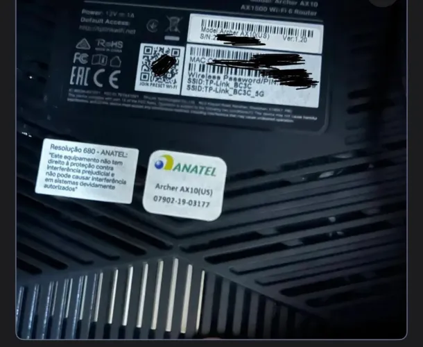 Archer AX10 TP LINK Roteador WiFi 6 2,4 e 5 GHz