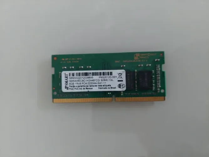 Memória RAM Notebook DDr4 verde 8GB 1x8GB Smart SMS4WEC8C1K0446FCG