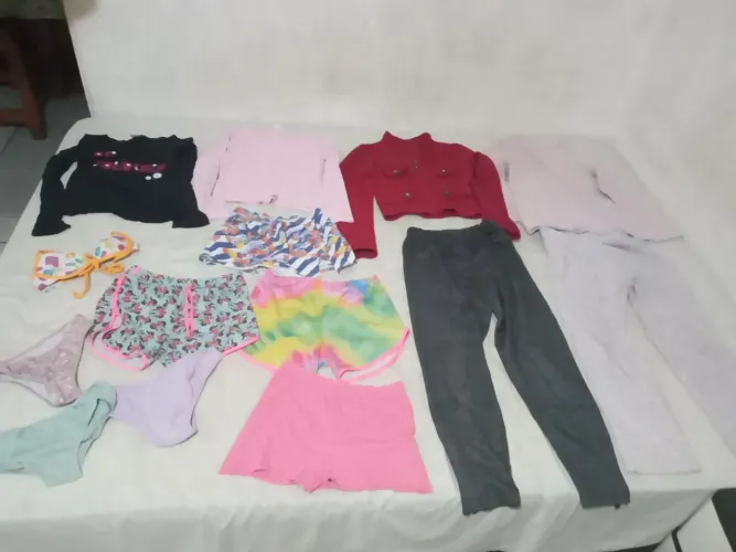 Lote de roupas menina
