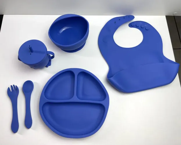 Kit alimentação infantil de silicone NOVOS