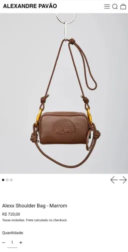 Bolsa Tiracolo Alexandre Pavão Alexx