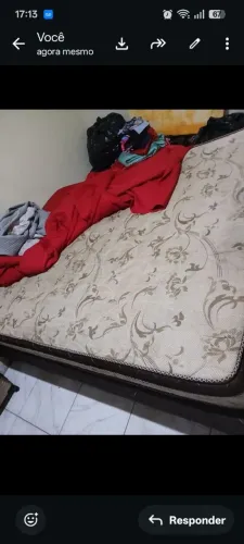 Vendo cama, máquina e geladeira