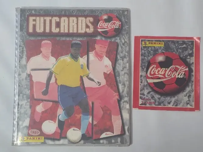 Álbum Futcards Coca-cola Panini 1997 Completo + Pacotinho Futebol Seleção Brasileira