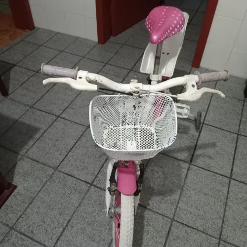 Bicicleta infantil frozen, bandeirantes aro 16, com rodinhas