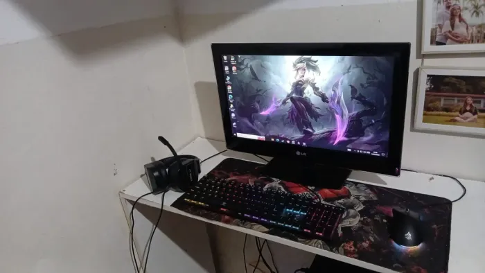 Pc Gamer Completo - Rx 570 8gb + Monitor 22` + Mouse , teclado, headset.