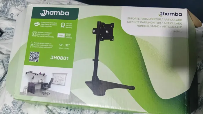 Suporte Articulado para Monitor 13" a 32" Jhamba JH0801 VESA com Caixa