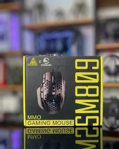 Mouse Gamer Profissional MMO Solakaka SM809 - 16 Botões Programáveis - 22800dpi