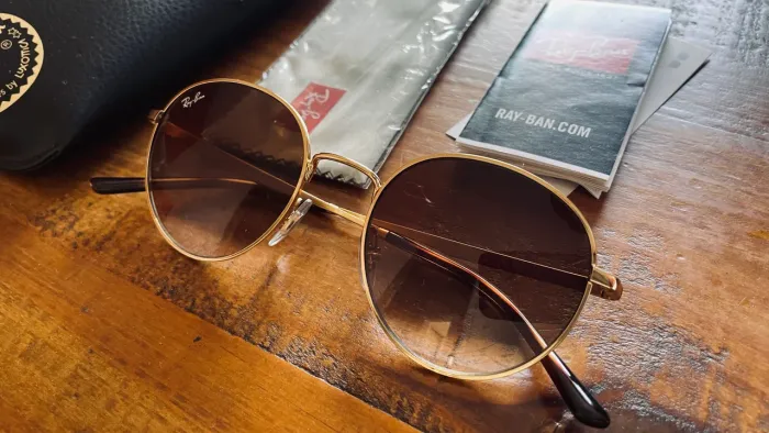 Óculos de Sol Ray-ban com case e lenço de limpeza