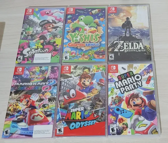 Jogos Nintendo Switch Novos e Lacrados - Preços na Descrição