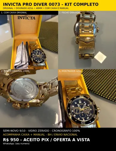 Relógio Invicta Pro Diver 0073 - Original 48 mm