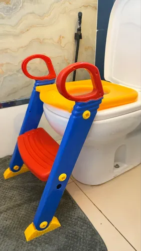Assento Infantil Redutor com Escada Para Vaso Sanitário