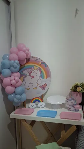 Aluguel Pegue e Monte de Mini festa na mesa 