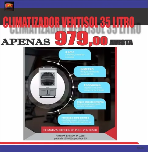 CLIMATIZADOR VENTISOL 35 LITROS