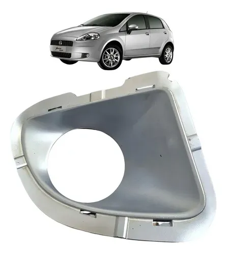 Grade Moldura Farol Milha Fiat Punto 2008 A 2012 Original Direito