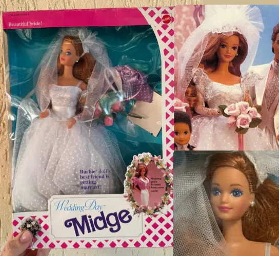 Barbie Midge Wedding Day 1990 Caixa Lacrada Noiva Mattel Vintage