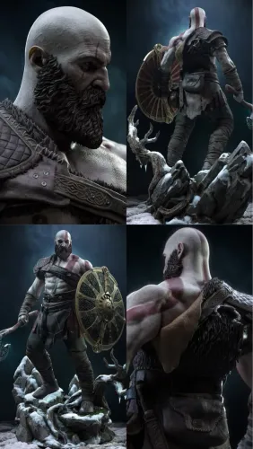 Kratos-God of war escala 1:6 colecionável premium