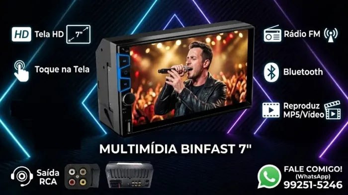 Som Multimidia para carro