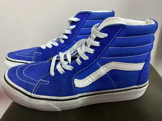 Vans sk8 hi original azul tamanho 36