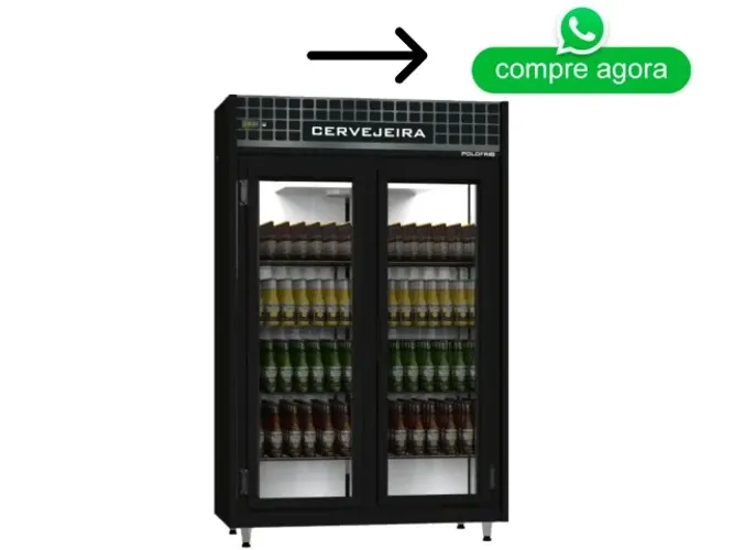 Cervejeira 2 Portas de Vidro Polo Frio 220v Nova