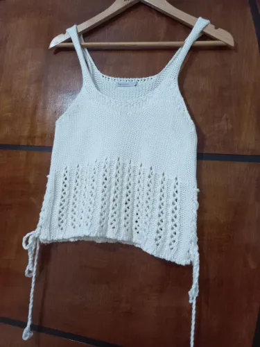 Croped Aquamar off-White